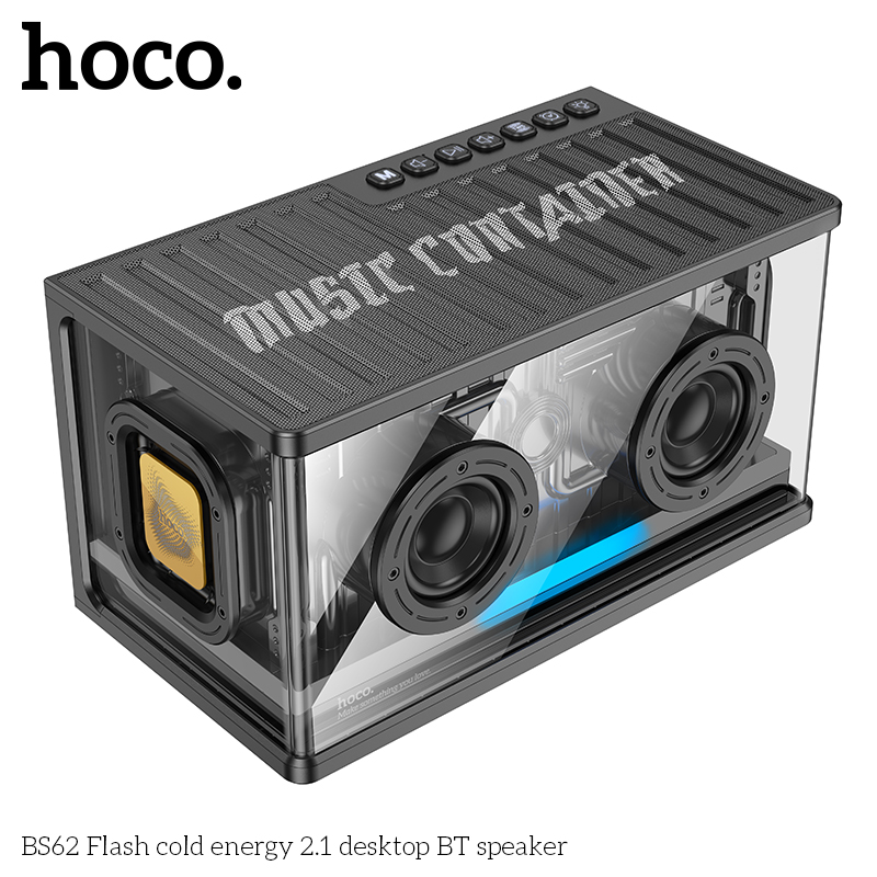 Loa bluetooth hoco BS62 kèm 2 Micro - Nâu
