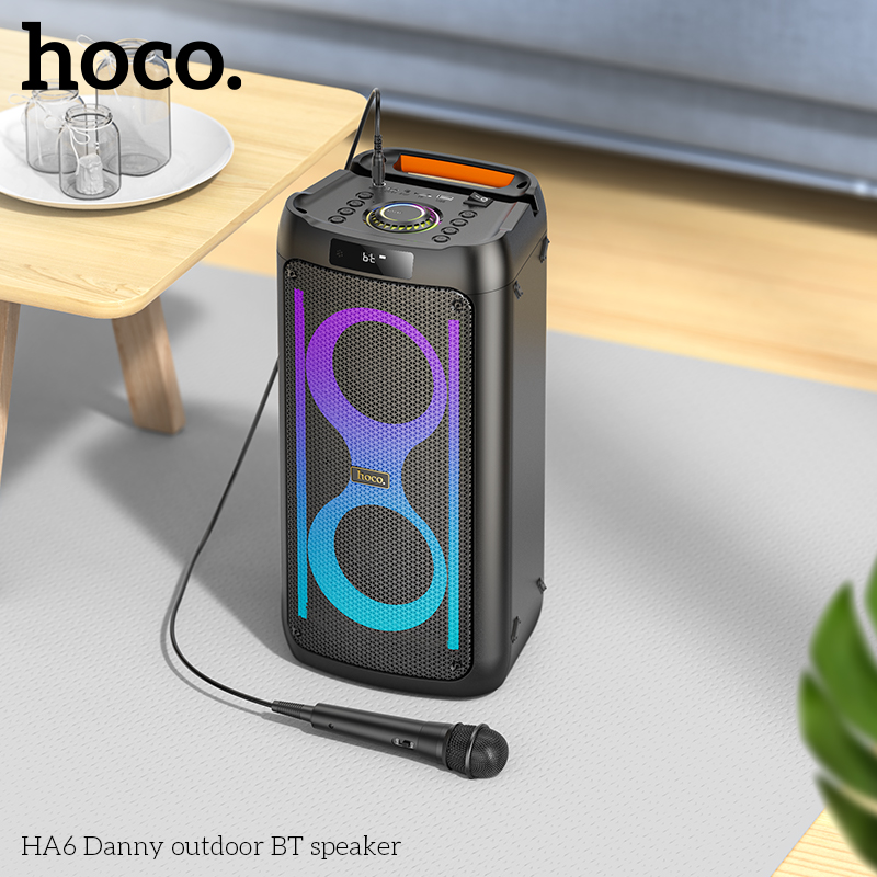 Loa Bluetooth Kéo Hoco HA6 kèm 1 mic 30w