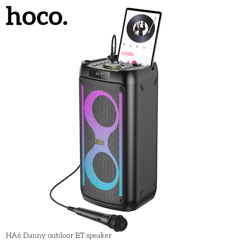 Loa Bluetooth Kéo Hoco HA6 kèm 1 mic 30w