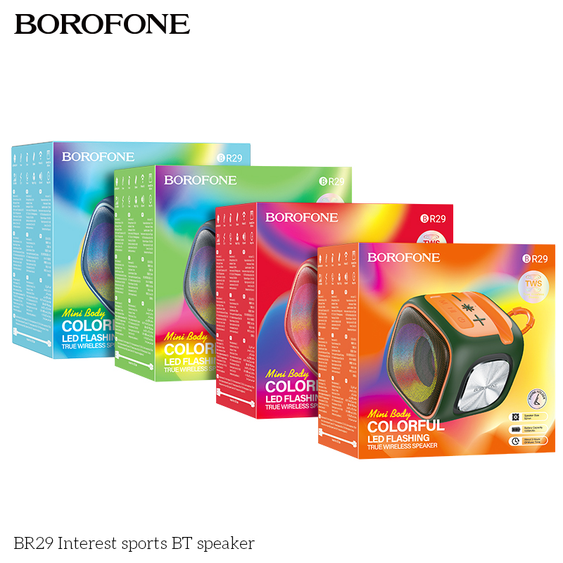 Loa thể thao bluetooth Borofone BR29 - đa sắc