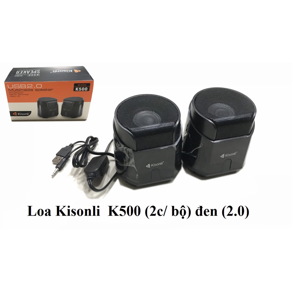Loa Vi tính Kisonli 2.0 K500 đen
