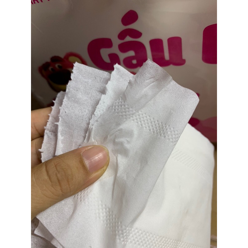 Khăn Giấy Gấu Dâu Lốc 6 Cuộn