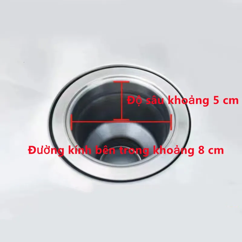 Lọc Rác Bồn Rửa Chén Hình Tròn Inox