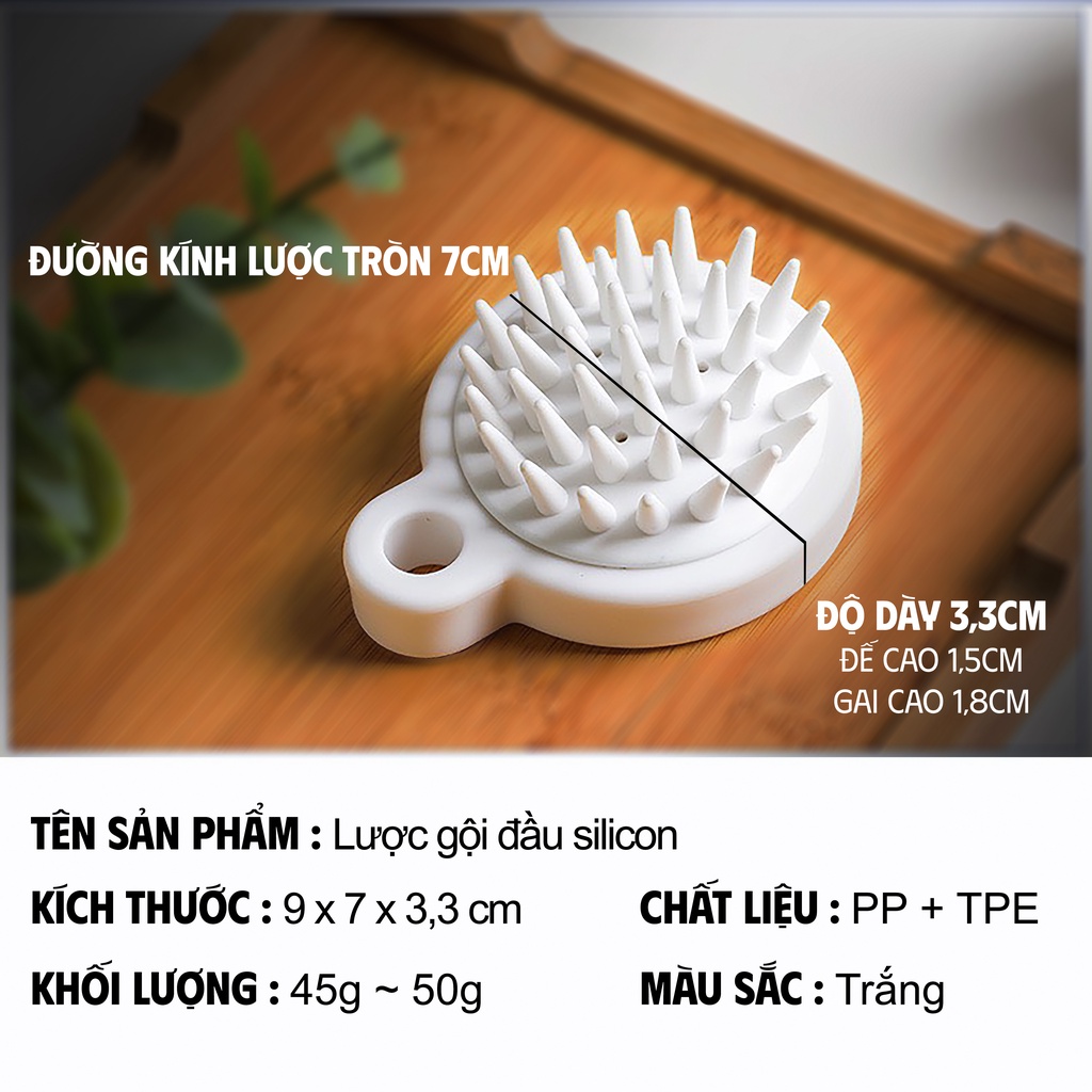 Lược Gội Đầu Massage 9X3.3CM