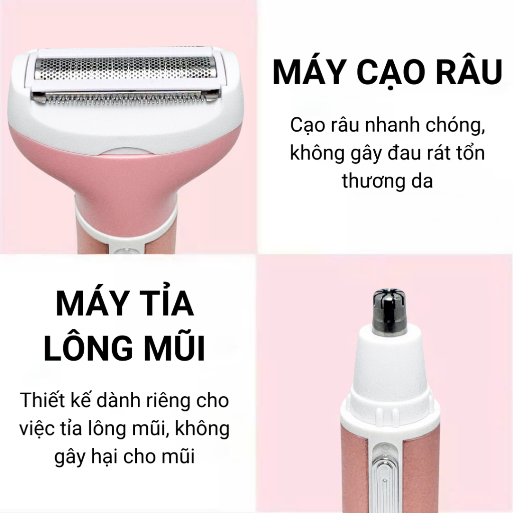 Máy cạo lông KEMEI KM-6637 4IN1