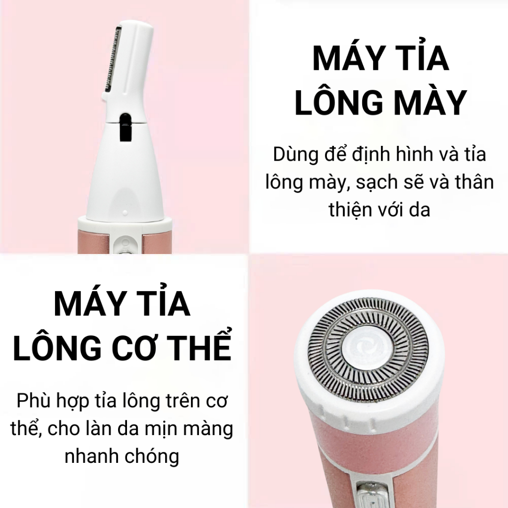 Máy cạo lông KEMEI KM-6637 4IN1