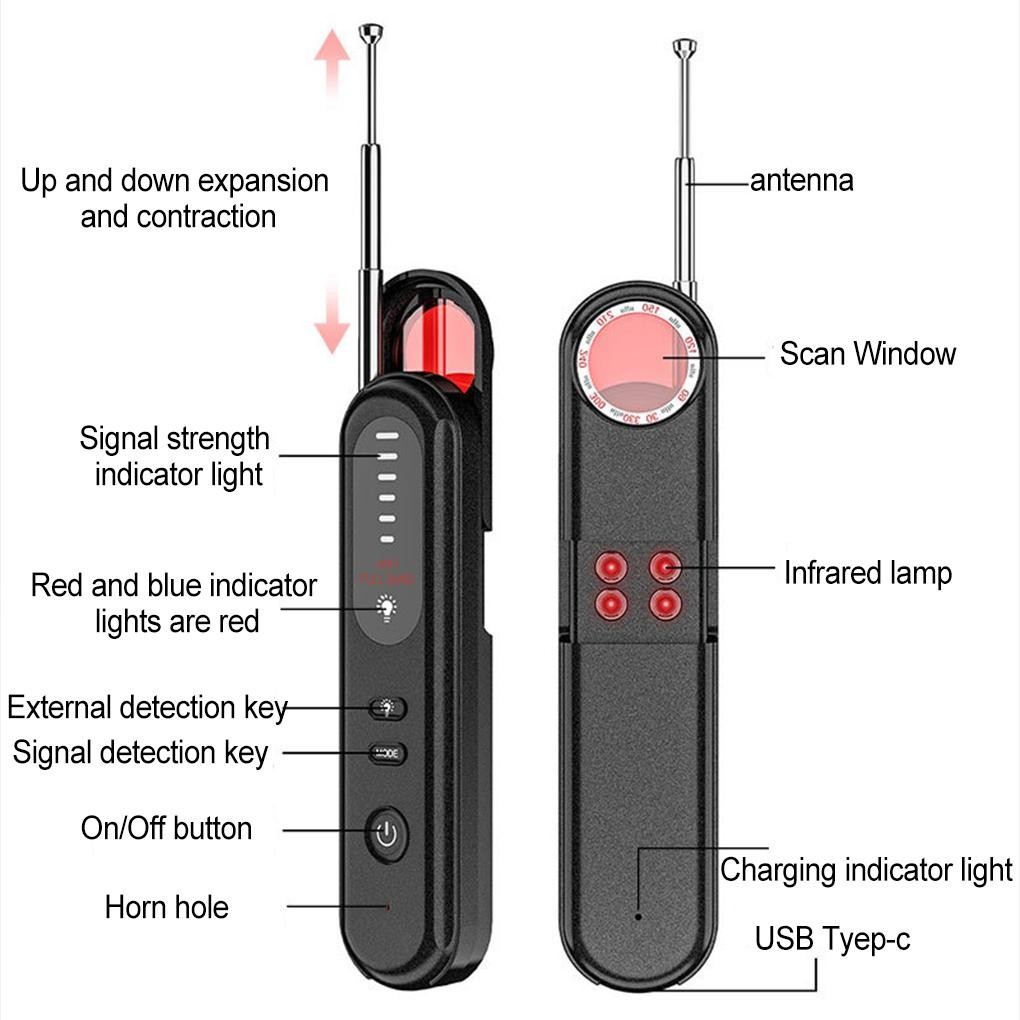 Máy dò T15, T01 Sóng Phát Hiện Camera ẩn, Định vị GPS