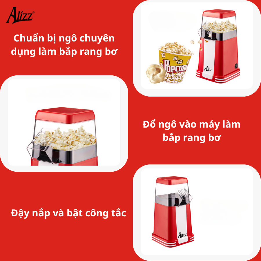 Máy làm bỏng ngô/ bắp ALIZZ AL-14228
