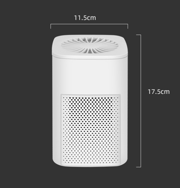 Máy lọc không khí phòng ngủ loại bỏ mùi hôi 11.5×17.5cm.
