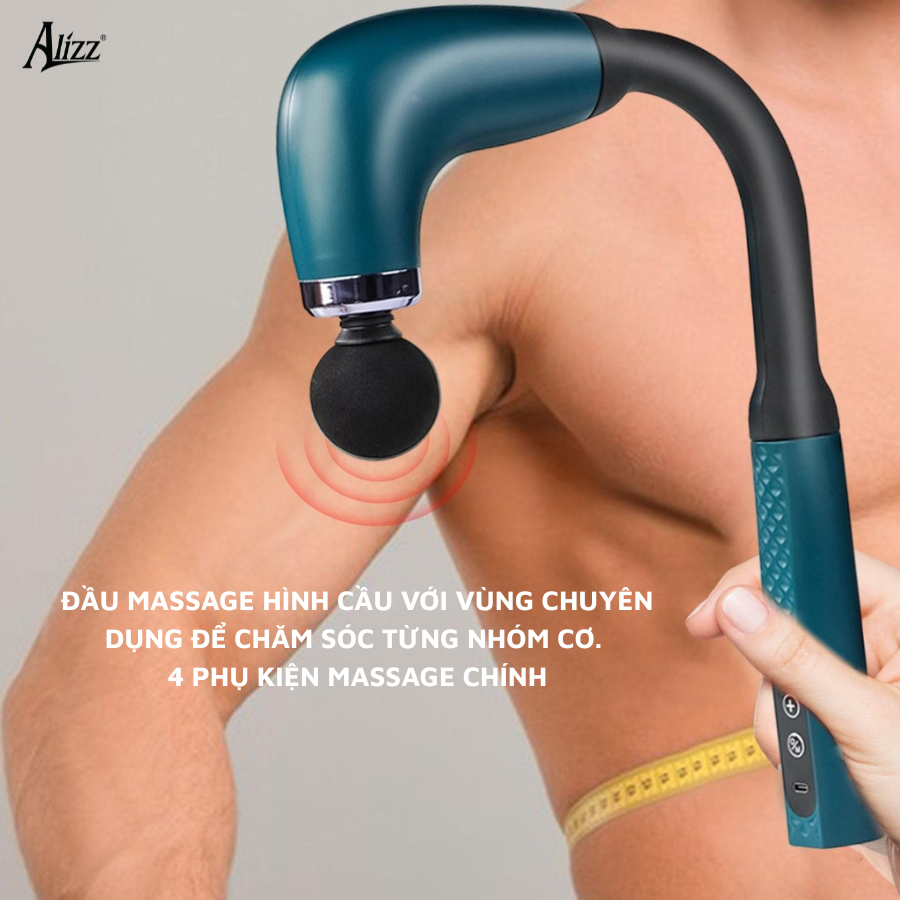 Máy massage cầm tay dạng cong ALIZZ AL-14556. . DP/B.Hiền/KSWT