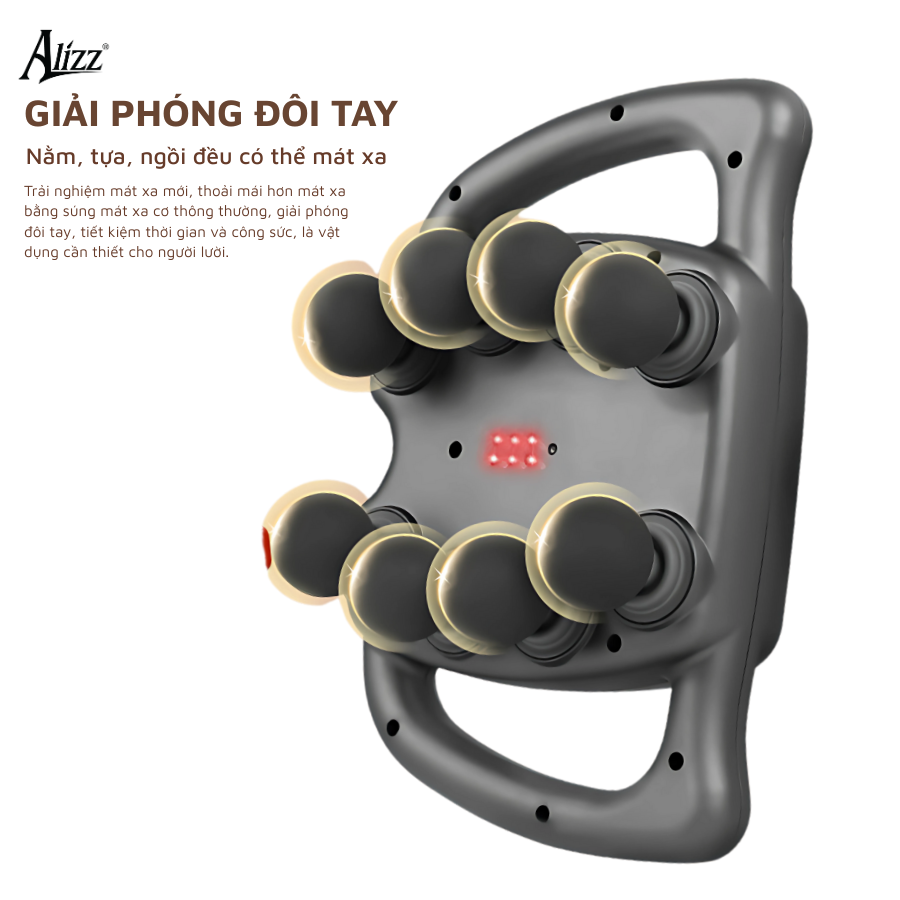 Máy massage cầm tay toàn thân 8 đầu ALIZZ AL-14487