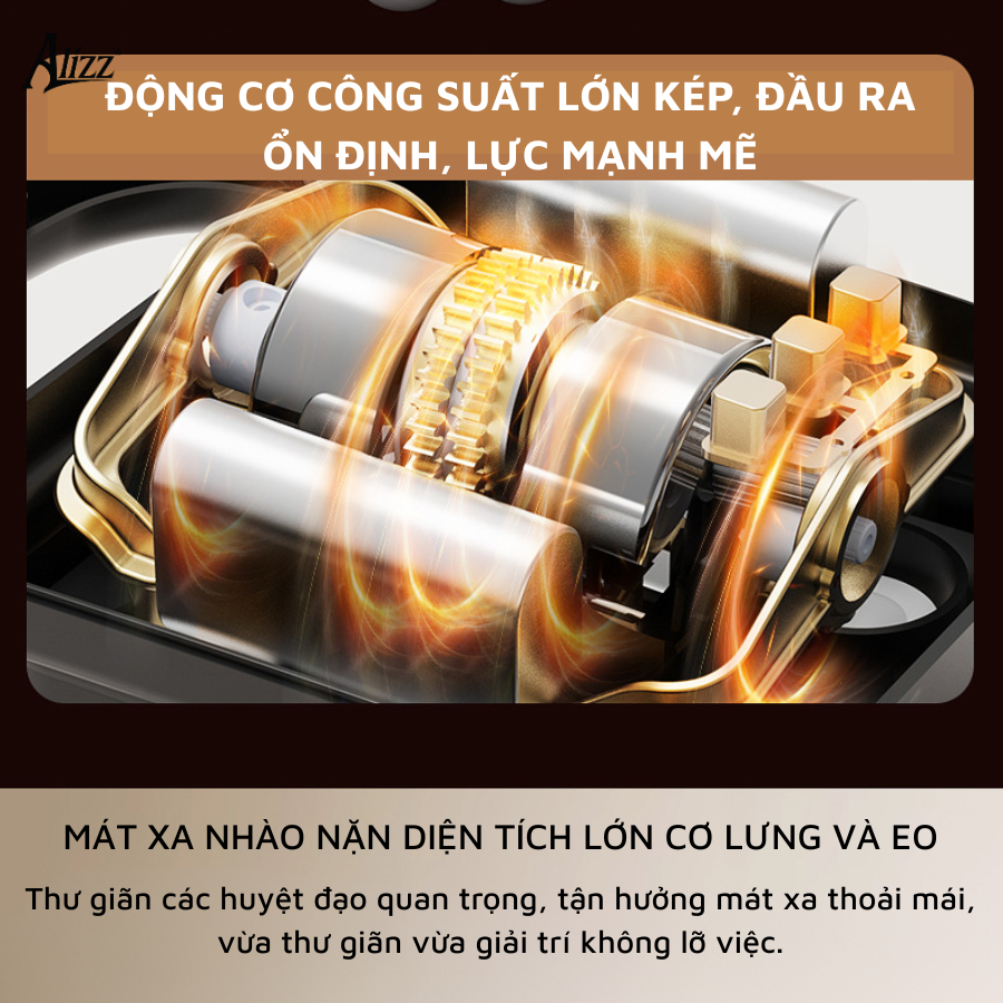 Máy massage cầm tay toàn thân 8 đầu ALIZZ AL-14487