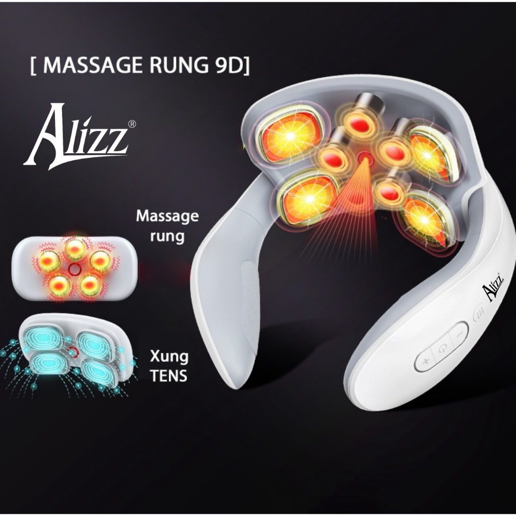 Máy Massage Cổ Xung Điện 5 Đầu Rung ALIZZ AL-13605