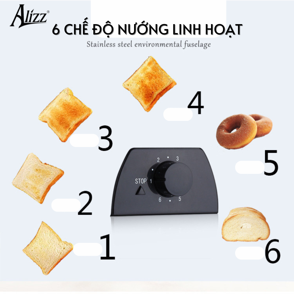 Máy Nướng Bánh Mì Sandwich ALIZZ AL-13579