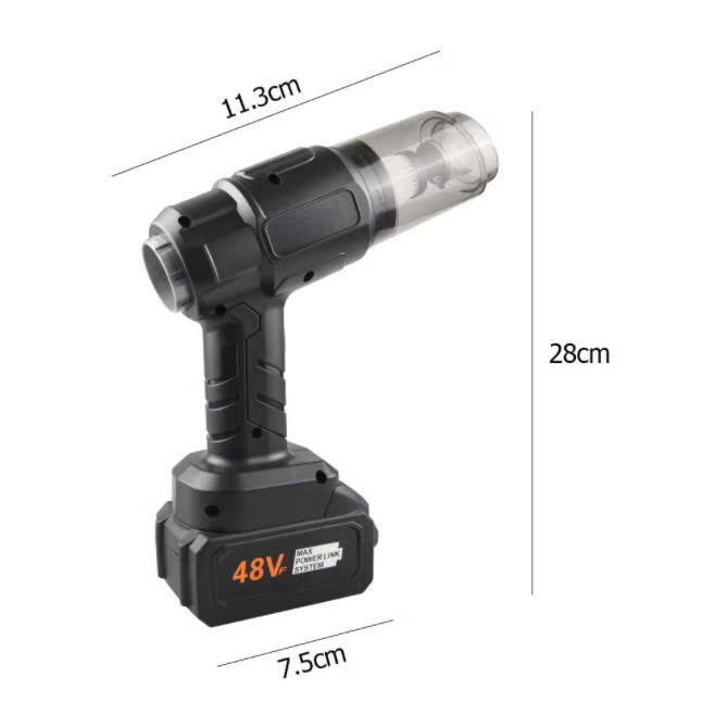 Máy thổi hút bụi 2in1 cầm tay 6631 dùng pin cell (chưa gồm pin)