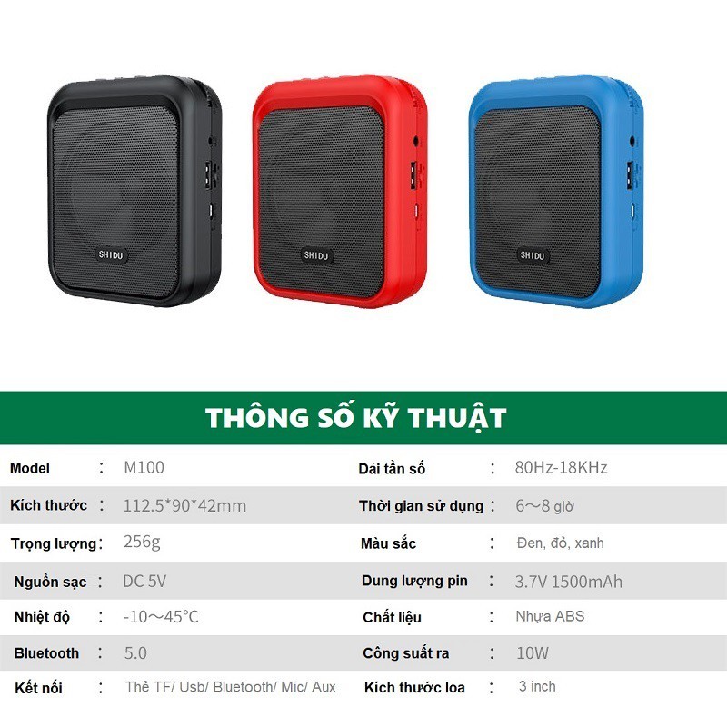Máy trợ giảng Shidu SD-M100.