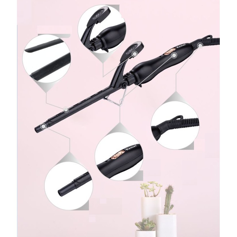 Máy Uốn Xoăn Size Bé 12mm Kemei S207