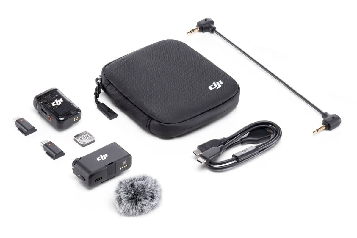 Micro thu âm DJI Mic 2 (1 TX + 1 RX) 1 mic + 1 thu + phụ kiện