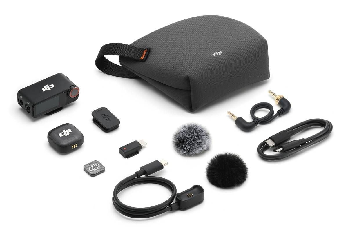 Micro thu âm DJI Mic 3 (1 TX + 1 RX) 1 mic + 1 đầu nhận + phụ kiện