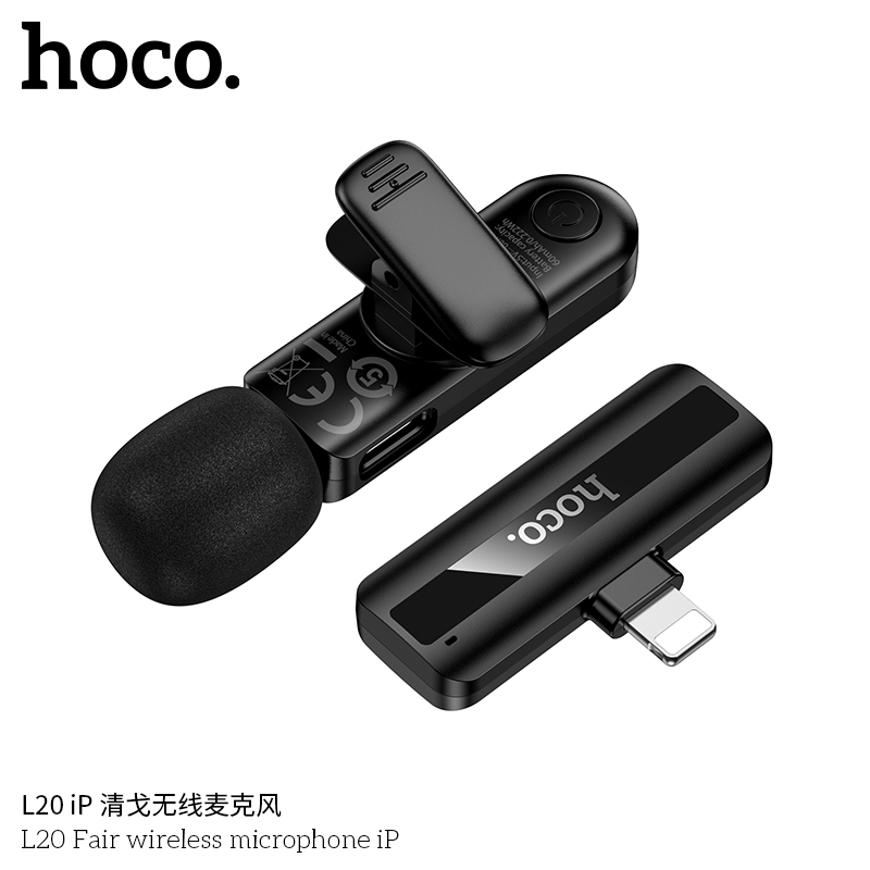 Mic thu âm Hoco L20 đầu Lighting