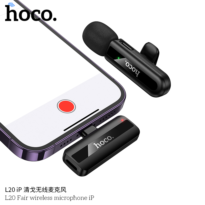 Mic thu âm Hoco L20 đầu Lighting