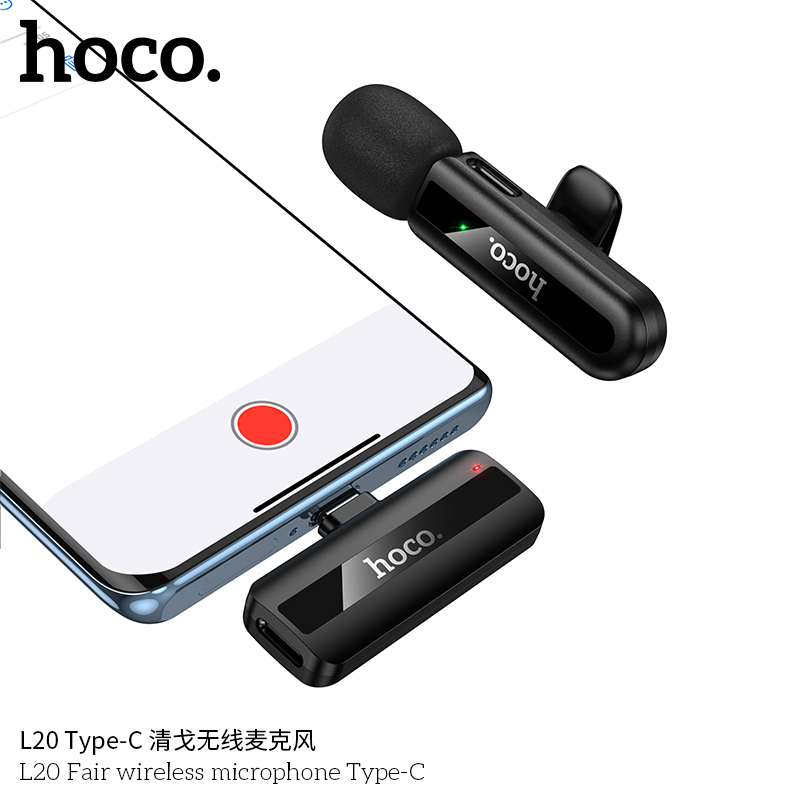 Mic thu âm Hoco L20 đầu typeC