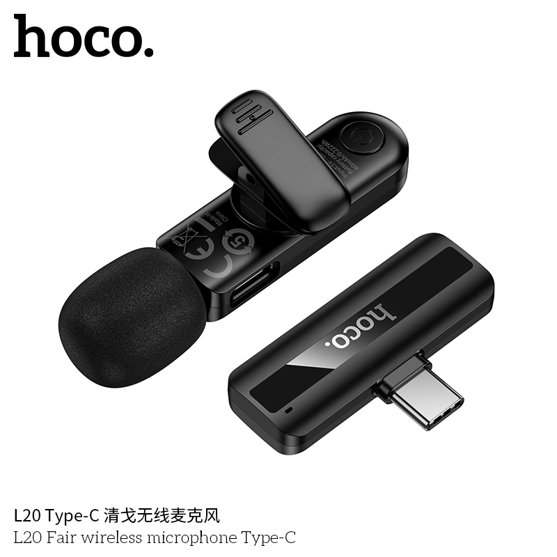 Mic thu âm Hoco L20 đầu typeC