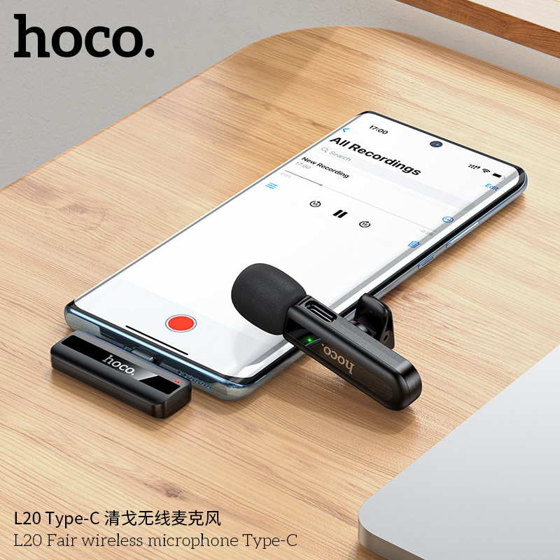Mic thu âm Hoco L20 đầu typeC