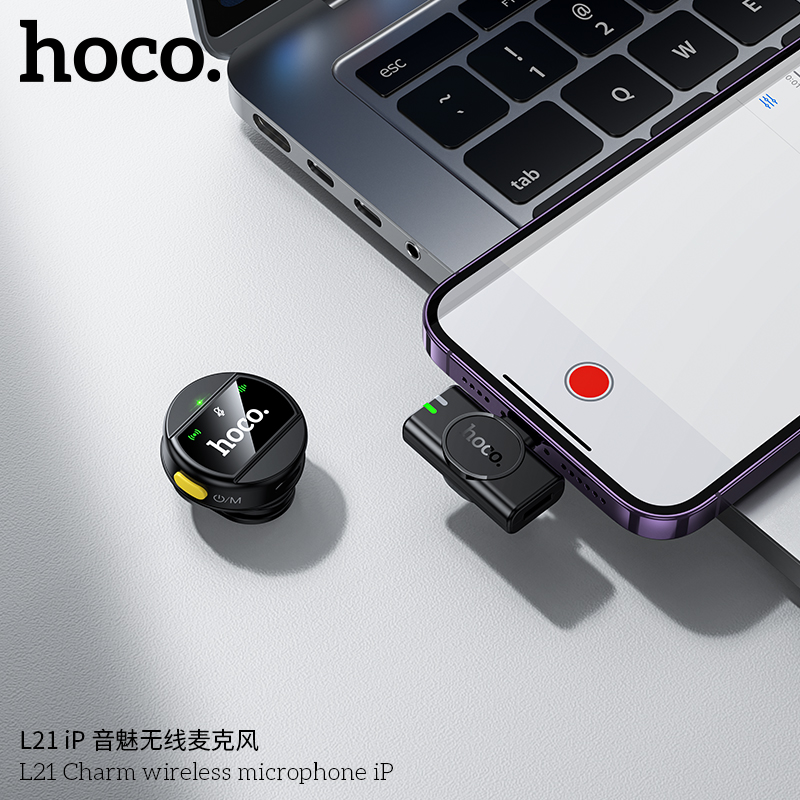 Mic thu âm Hoco L21 đầu lighting IP