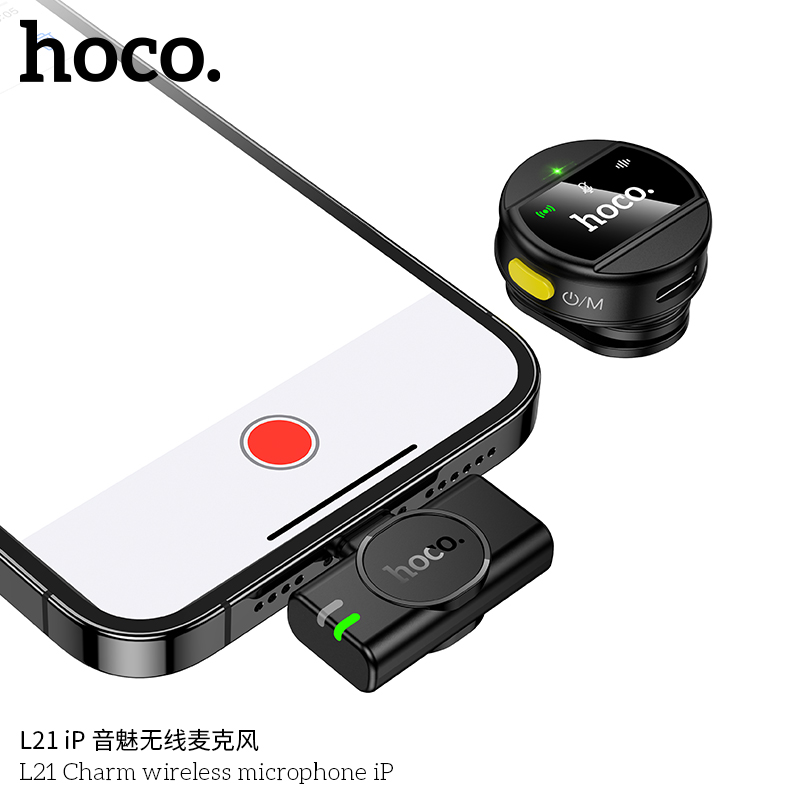 Mic thu âm Hoco L21 đầu lighting IP