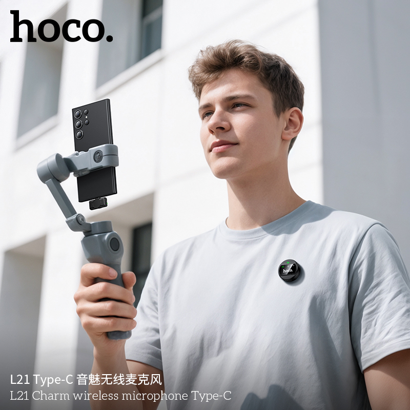 Mic thu âm Hoco L21 đầu TypeC