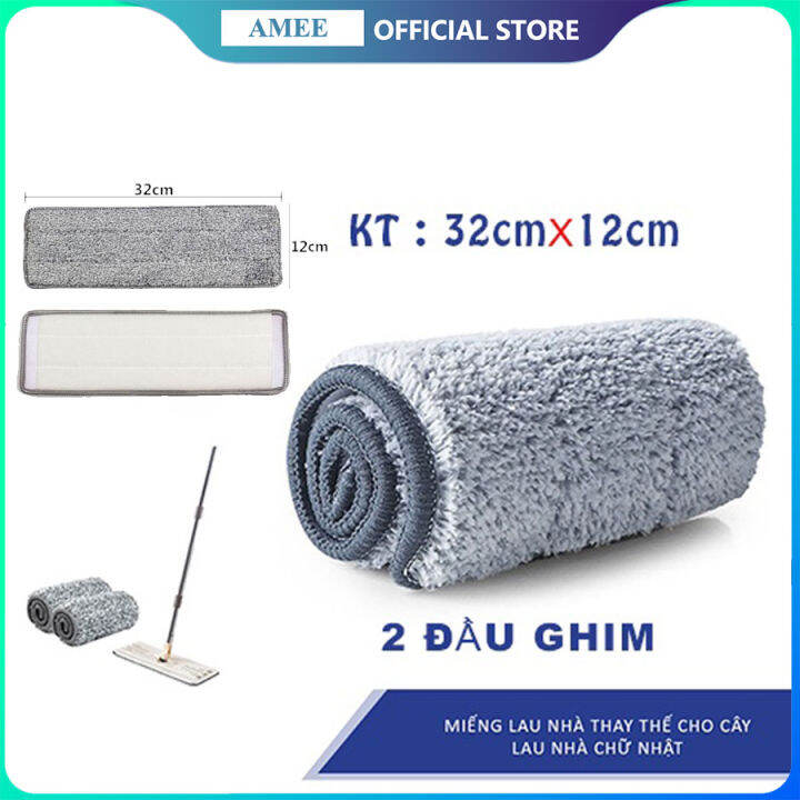 Miếng Bông Thay Thế Cho Cây Lau Nhà Tự Vắt Hình Chử nhật