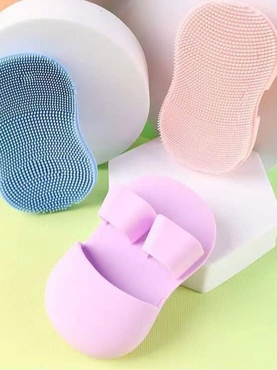 Miếng Cọ Rửa Mặt Xỏ 2 Ngón Tay Tẩy Tế Bào Chết màu inbox hay ngẫu nhiên