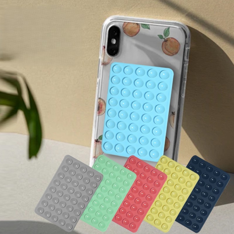 Kệ Điện Thoại Miếng Dán Hút Dính Điện Thoại Silicon 2 Mặt