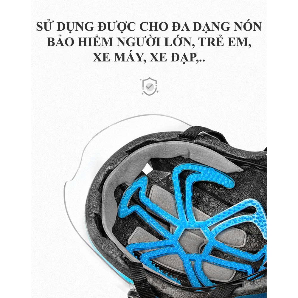 Miếng Đệm Silicon Lót Mũ Bảo Hiểm 6-8 Nhánh màu ngẫu nhiên / inbox