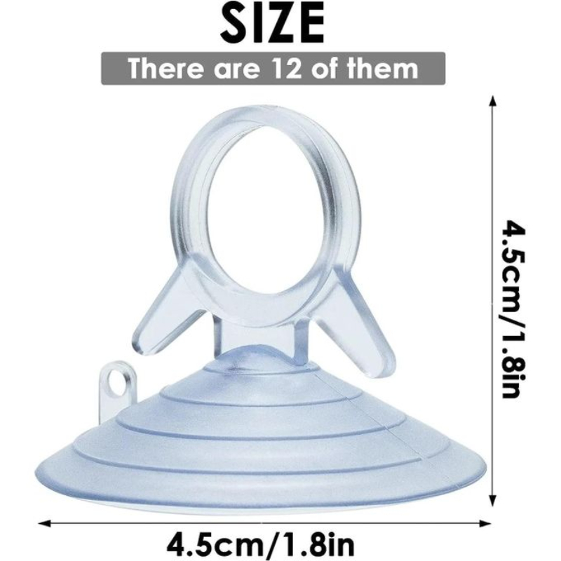 Combo 3 Móc cao su có giác hút kính xỏ ngón tay 4.5cm.