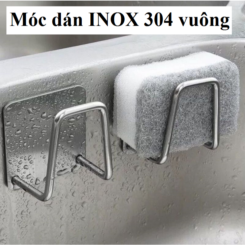 Móc Dán INOX 304 Vuông.