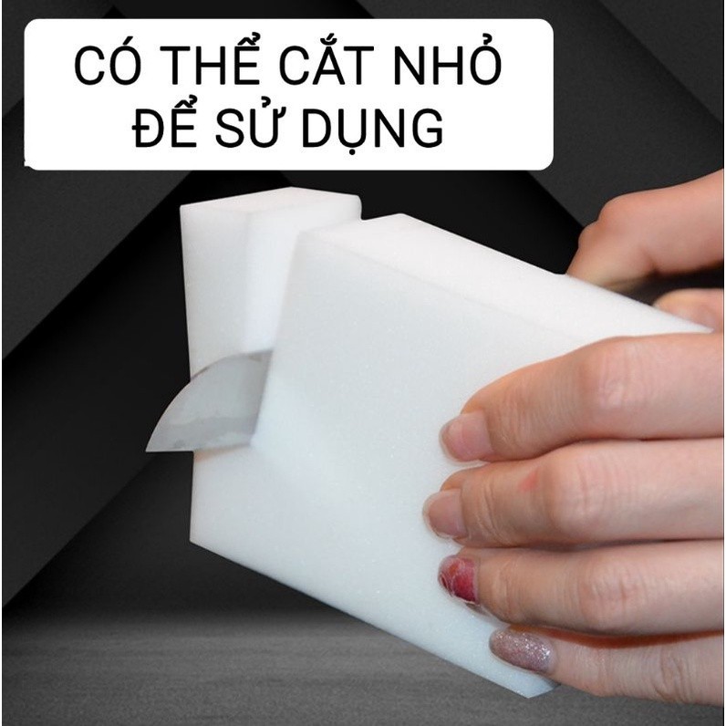 Combo 2 Mút xốp melamine tẩy rửa đa năng làm sạch mọi vết bẩn.