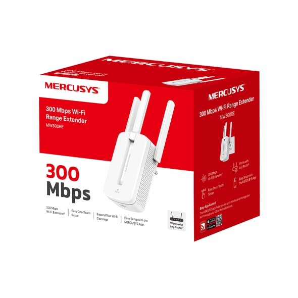 Cục Kích sóng wifi 3 râu Mercusys MW301RE 300mbps chính hãng