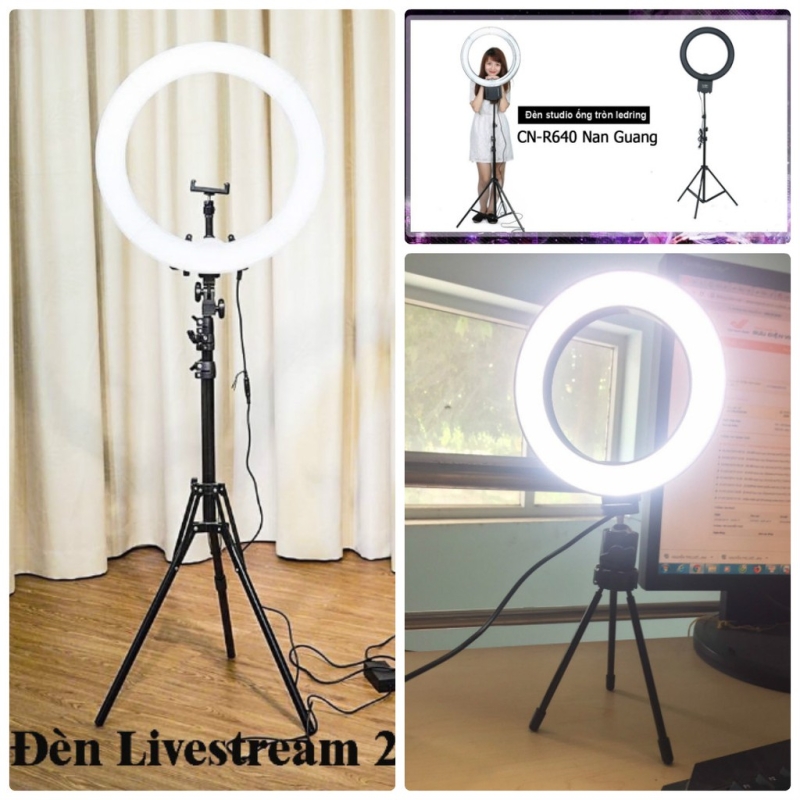 Đèn Led Ring Livestream 3 Chân Size 30cm/ 33cm + Chân đứng