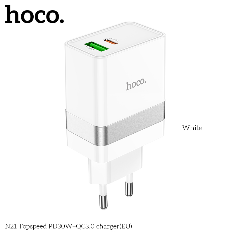 Cốc sạc TypeC Hoco N21 30w