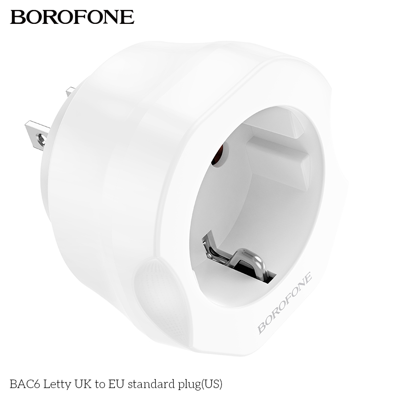 Ổ cắm Borofone BAC6 Cốc đa năng đổi US to EU