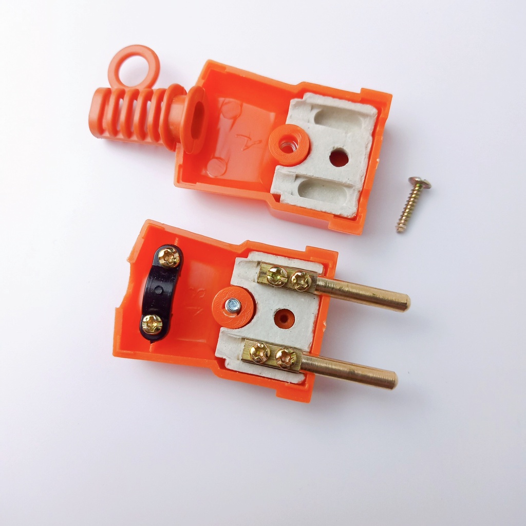 Phích Cắm Điện Chịu Tải 6000W (màu Cam)