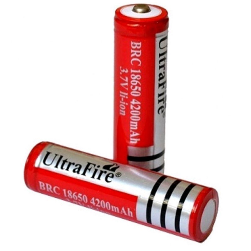 Pin 3,7V, 4v2 18650 Lớn (Đầu nhọn) thay sạc dự phòng, quạt, đèn, loa mini ...