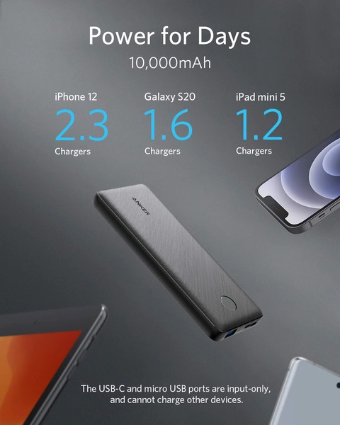 Sạc dự phòng Anker 313 PowerCore Slim 10.000