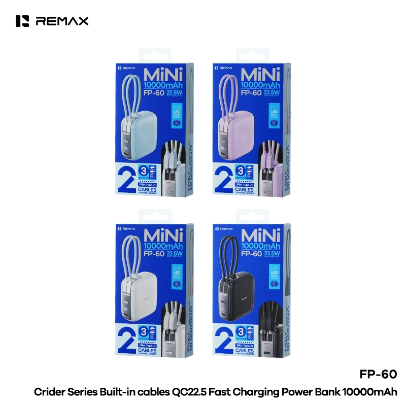 Sạc dự phòng sạc nhanh 22.5W Remax FP-60 10.0000mah