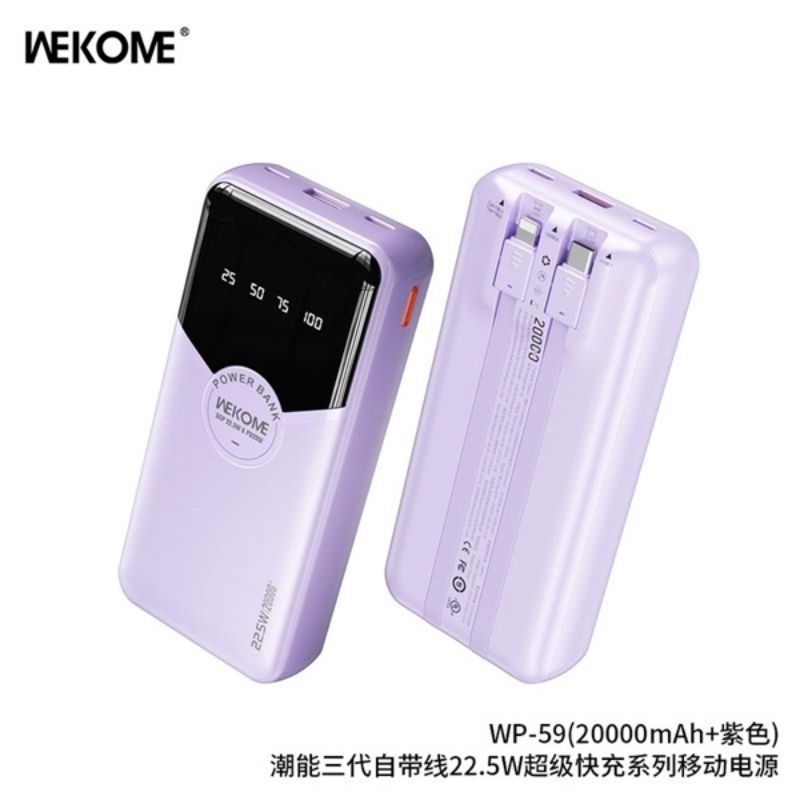 Sạc dự phòng Wekome WP-59 20.000mah 22.5w
