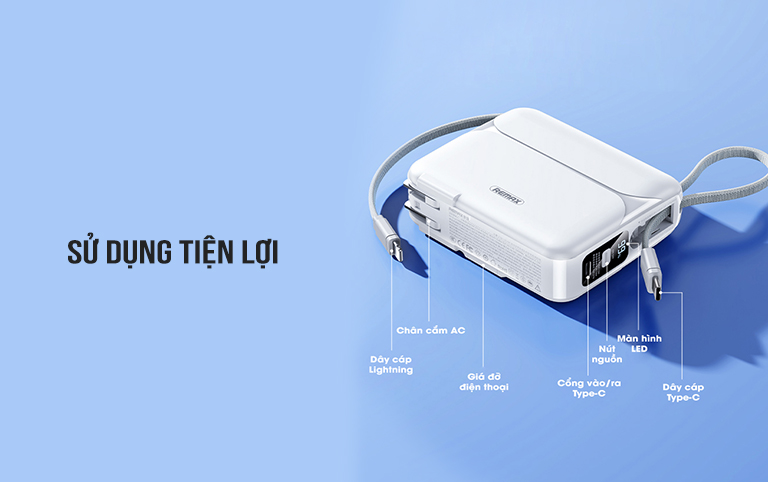 Sạc dự phòng Sạc Nhanh 27W REMAX RPP-553 20.000mah