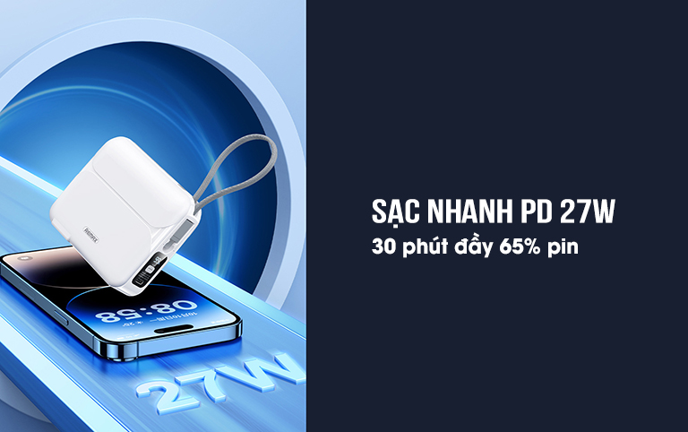 Sạc dự phòng Sạc Nhanh 27W REMAX RPP-553 20.000mah