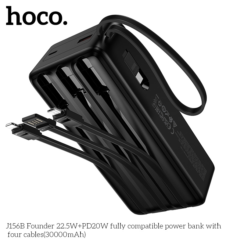 Sạc dự phòng Hoco J156B 30.000mah sạc nhanh 22,5w+PD20w - Hãng